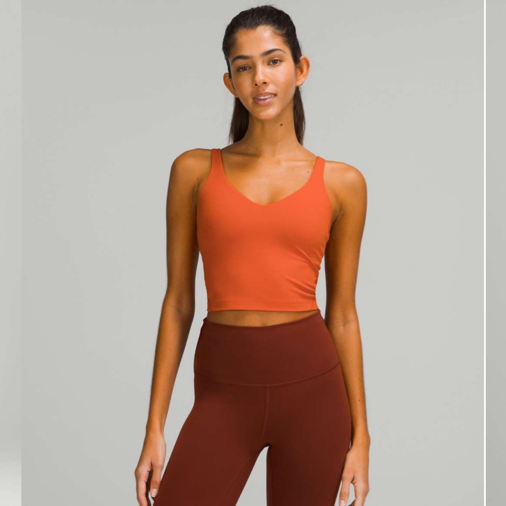 lululemon athletica Orange Tank Top